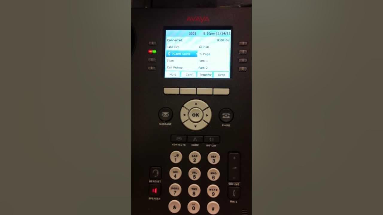 Avaya 9611G Voice Mail Setup YouTube