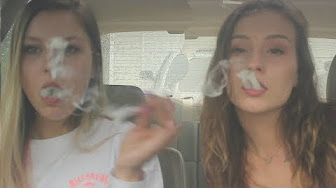 Sexy girls smoking pot