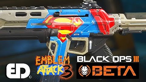 Black Ops 3: SUPERMAN Theme Paint Job (Emblem Attack 3)