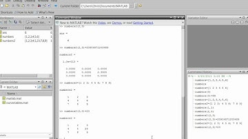 MATLAB Tutorial 4- MATLAB Vectors and Matrices