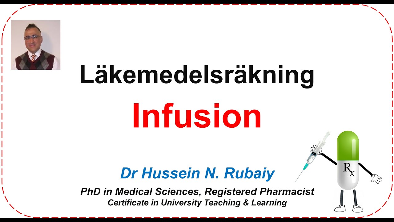 Läkemedelsräkning - Infusion
