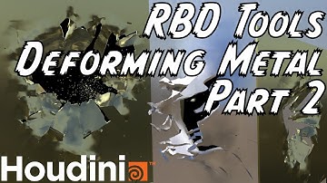 Tearing & Deforming Metal using RBD Tools in Houdini Part 2
