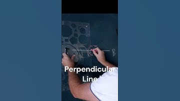 Chalkboard Geometry: Perpendicular Line Construction #geometricconstructions #geometry #math #chalk