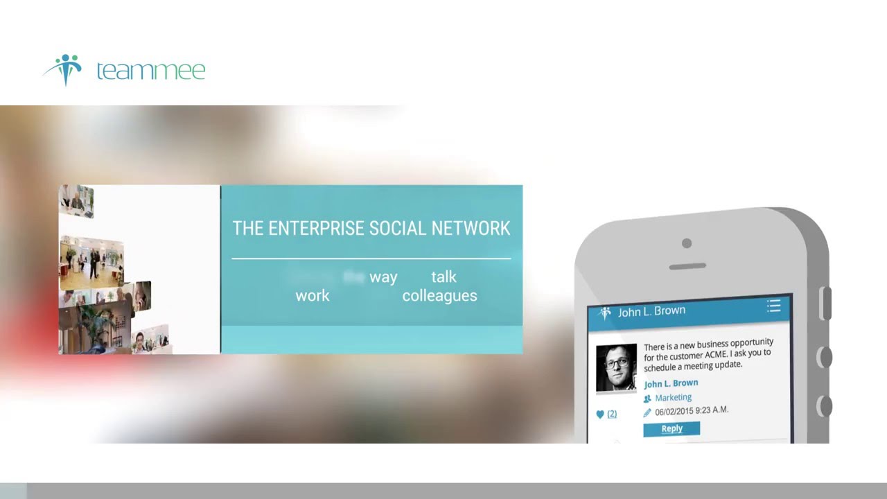 Teammee, the Enterprise Social Network Software YouTube
