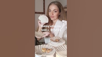 1/2 of the process of making white terracotta shell plates - firing and glazing for another time