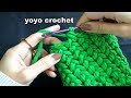 غرز كروشية للشنط : شرح غرزة الضفيرة كروشية بخيط الكليم -  crochet stitches #يويو كروشية#