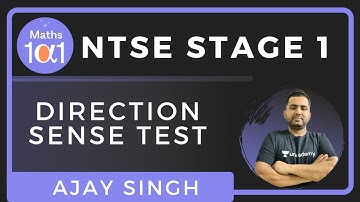Direction Sense Test | Mental ability | NTSE Stage 1 | Maths 101 | Ajay singh