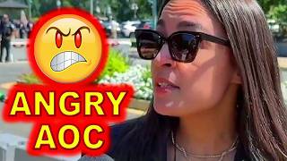 AOC Runs AWAY After BLINDSIDED By TOUGH Questions Yesterday.....