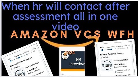 When i get hr interview mail after assessment llamazon vcs ll  All mails  in one video  #wfh
