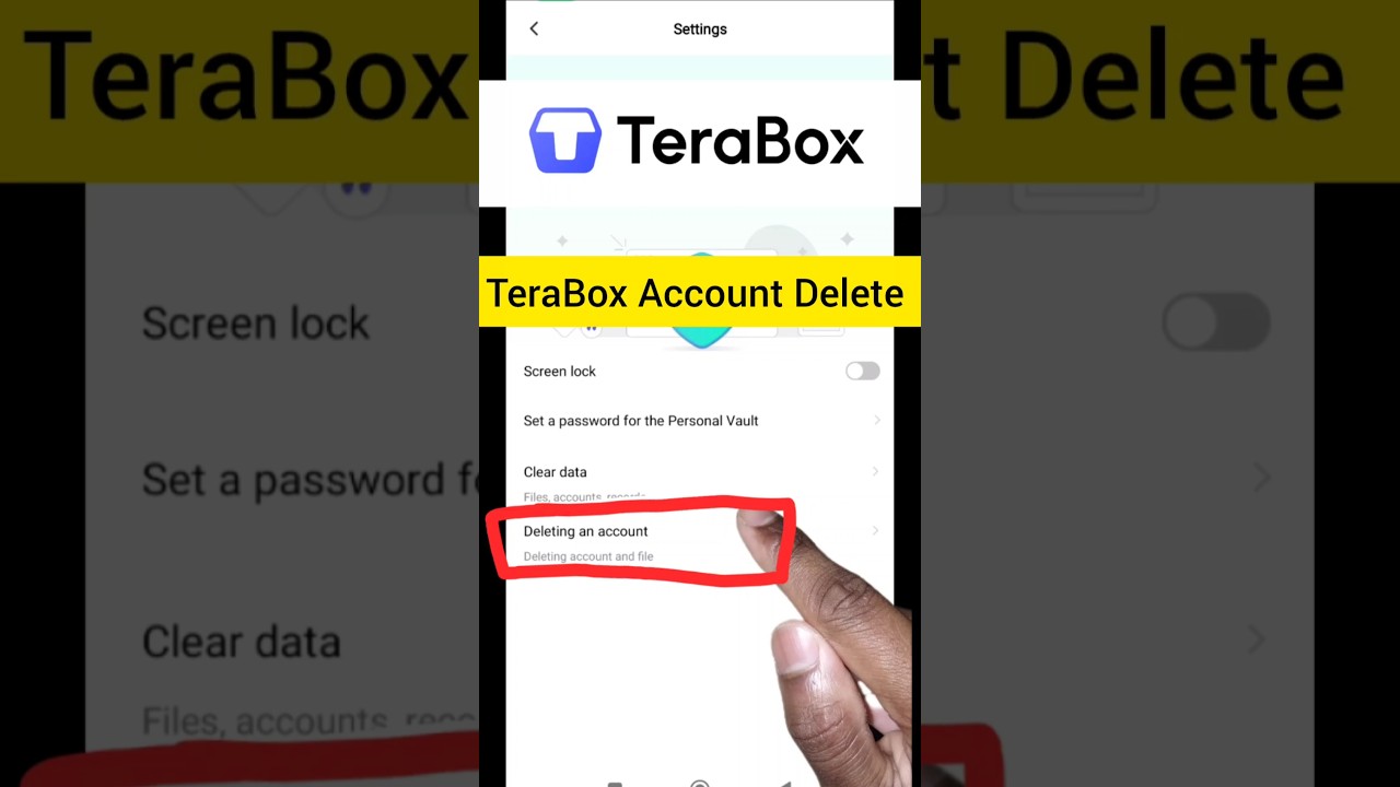 TeraBox Account Delete करने का सही तरीका ✅ #shorts | How to Delete TeraBox Account Fast! ⚡ #terabox