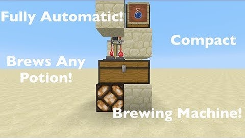 Best Minecraft Ultra Compact FULLY Automatic Brewing Station [Tutorial]