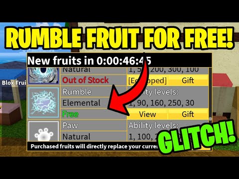 Would it be possible for me to get permanent rumble with these fruits? : r/ bloxfruits
