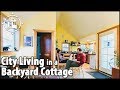 Couple Downsizes into 400 SQUARE FOOT Backyard Cottage