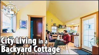 Couple Downsizes into 400 SQUARE FOOT Backyard Cottage