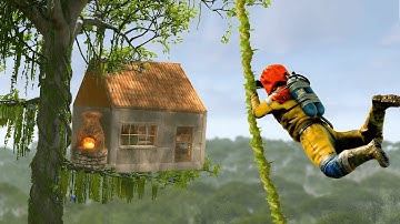 ПЕРВЫЙ ДОМ НА ДЕРЕВЕ В ДЖУНГЛЯХ РАСТ... rust