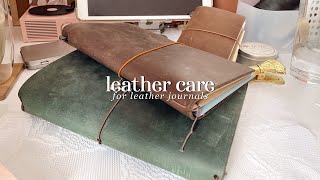leather care for leather journals