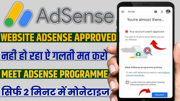 Website adsense your account wasn