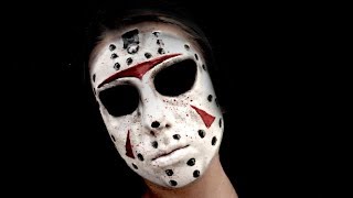 Jason Voorhes Mask - Friday the 13th - Halloween Makeup Tutorial