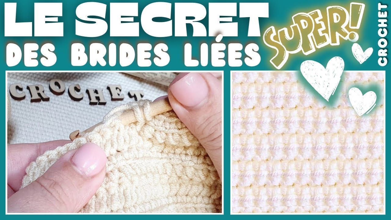 😱 BRIDES ET DEMI-BRIDES LIÉES !!! ASTUCE CROCHET INDISPENSABLE 😱 TUTO QUE VOUS ADOREZ! @𝐌𝐚𝐦𝐢𝐞𝐂𝐫𝐨𝐜𝐡𝐞𝐭