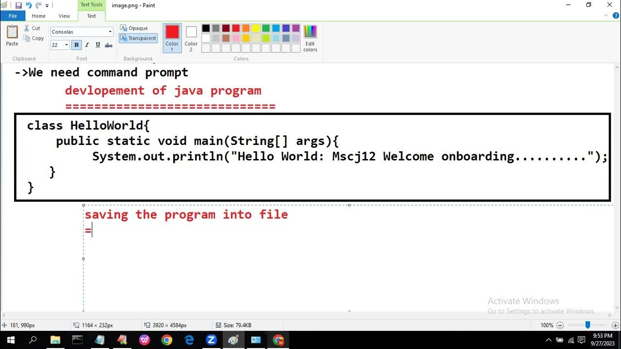 Java First Program || HelloWorld Program !! ଜାଭା Frist ପ୍ରୋଗ୍ରାମ # ...