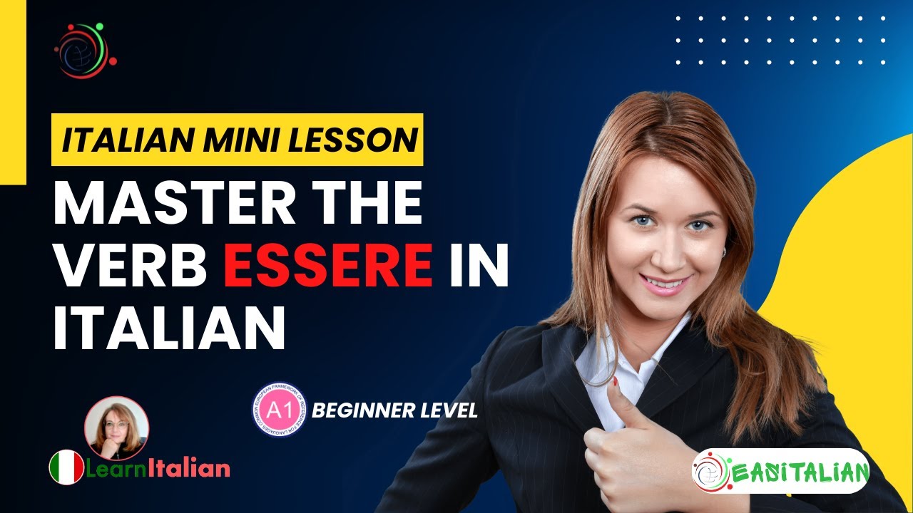 Объяснение глагола BE ЛЕГКО! 🇮🇹 Выучите за 4 минуты (уровень А1)