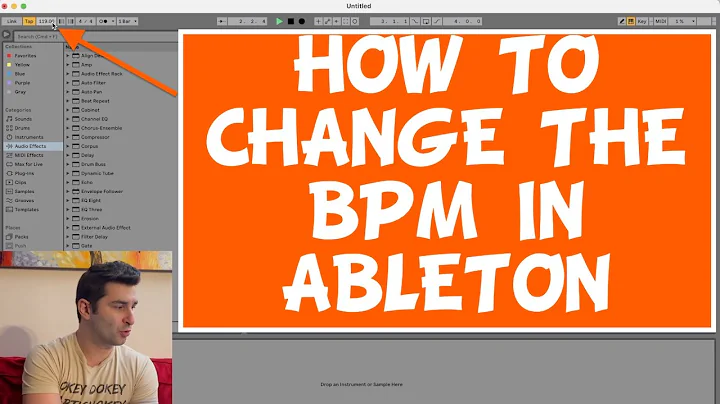 How to Change the BPM in Ableton Tutorial