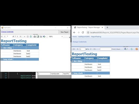 C# Tutorial #7 - How to link or connect SSRS report to Report Viewer using WinForms C# | Dev Ching