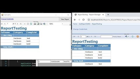 C# Tutorial #7 - How to link or connect SSRS report to Report Viewer using WinForms C# | Dev Ching