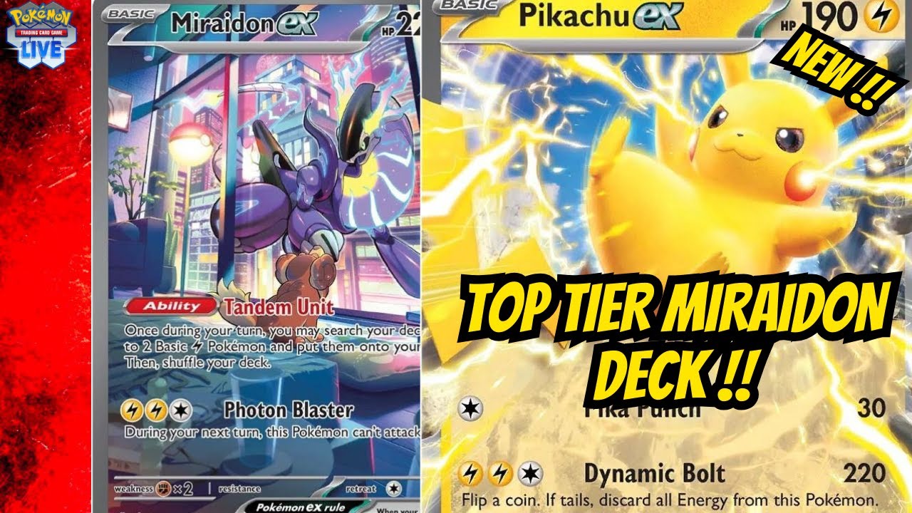 Top 8 Miraidon ex Deck With Ampharos ex and Raichu V!? (Pokemon TCG) 