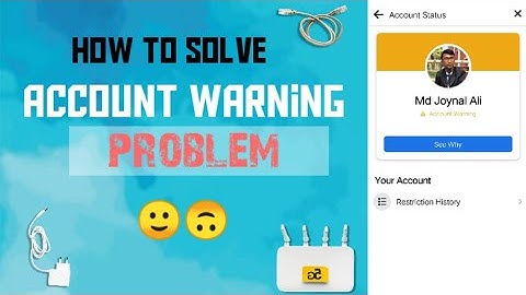 How to solve Facebook account warning problem 2023 || Solve account warning status