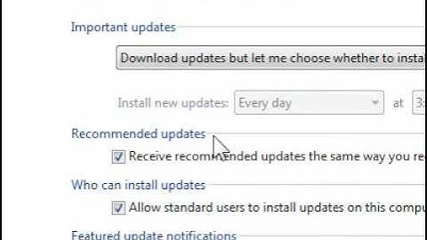 How to change Windows Update settings in Windows 7