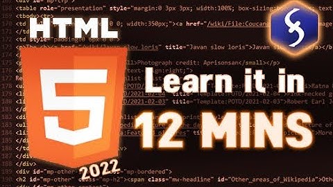 HTML - Tutorial for Beginners in 12 MINUTES! - [ 2022 UPDATED ]