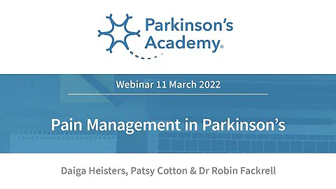 Live webinar: Pain Management in Parkinson's