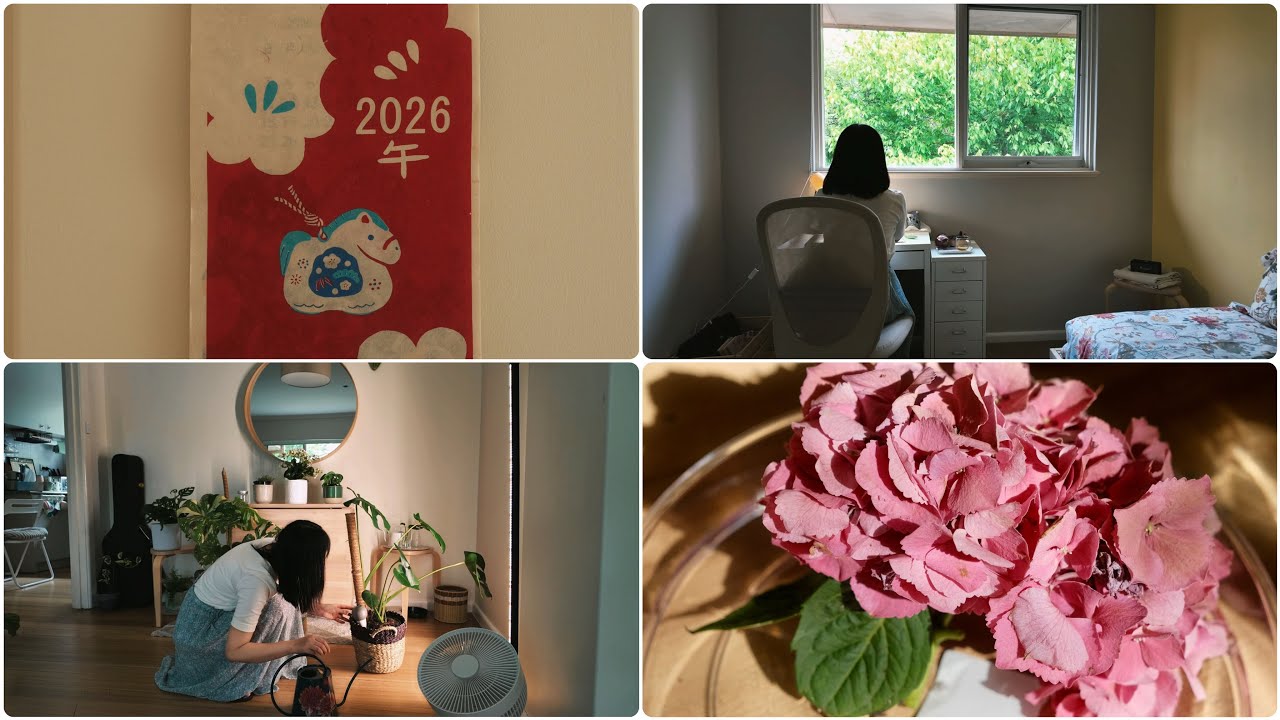 A Day in My Life: Cozy Reset at Home on New Year's Day 🗓️｜新年初日のおうち時間 🌿 何もしない日がいちばん忙しい｜新年第一天在复式小家做了什么
