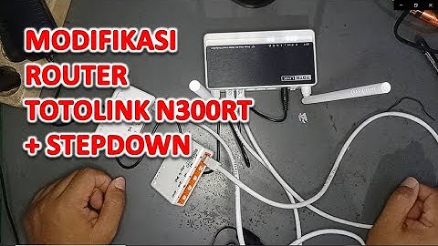 Modif Router Totolink N300RT POE in atau out dengan STEPDOWN