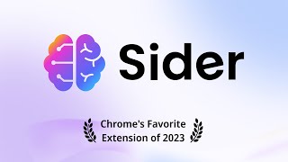 Sider 4.0 (ChatGPT Sidebar): Enhance workflow with ChatGPT, Claude, Bard for search, read, and write