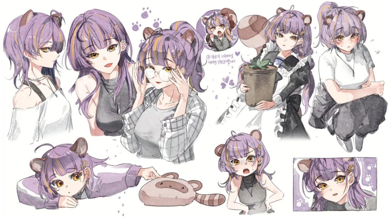 [Speed painting] 너구리아::NUGURIA 클립 스튜디오 스피드페인팅 :: Clip studio speed ...