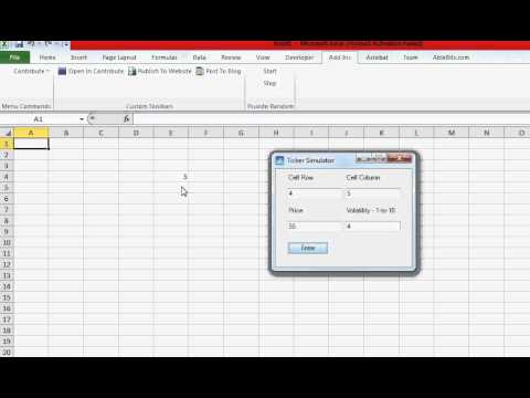 Single Threaded Pseudo Random Number Generation For Ticker Price Simulation