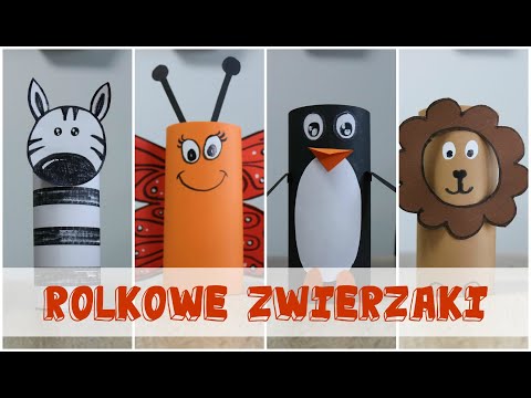 Zwierzaki z rolek po papierze toaletowym DIY | DIY Paper Rolls Animals