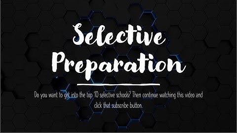 Practice Question 1 (Selective Mathematical Reasoning Preparation)