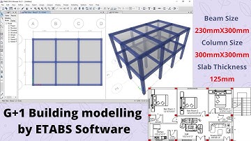 G+1 building modelling by ETABS software | civil engineering | online course | software training |