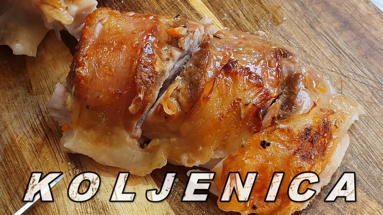 Teleća koljenica sa krompirom. Pečenje kao sa ražnja. Super sočno meso ...