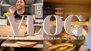 VLOG: DAY IN THE LIFE, SHOP WITH ME AT CRATE AND BARREL, NEW HOME FINDS, & MEAL PREP | Diam Jackson