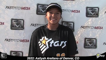2022 Aaliyah Arellano Committed MSU Denver Shortstop Softball Player Skills Video - Colorado Stars
