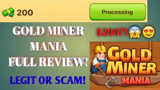 $200?! (GOLD MINER MANIA APP) FULL REVIEW screenshot 2
