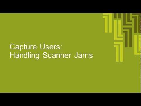 BizSimple Cheque Deposit Video Tutorial - 9. Handling Scanner Jams