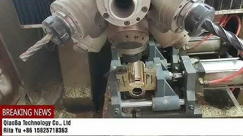 CNC drilling machine tapping center  faucet grinding machine स्वचालित नल बनाने की मशीन