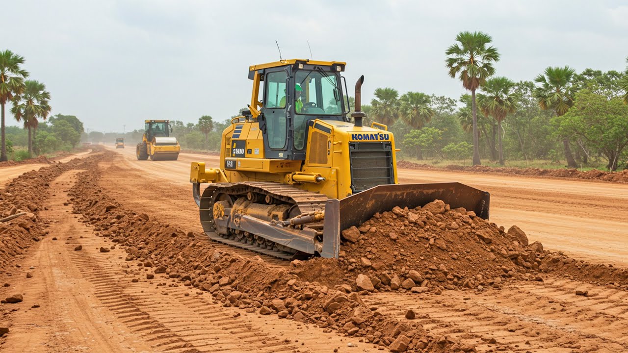 Komatsu D58P Bulldozer – Unstoppable Force at Work The earthmoving ...