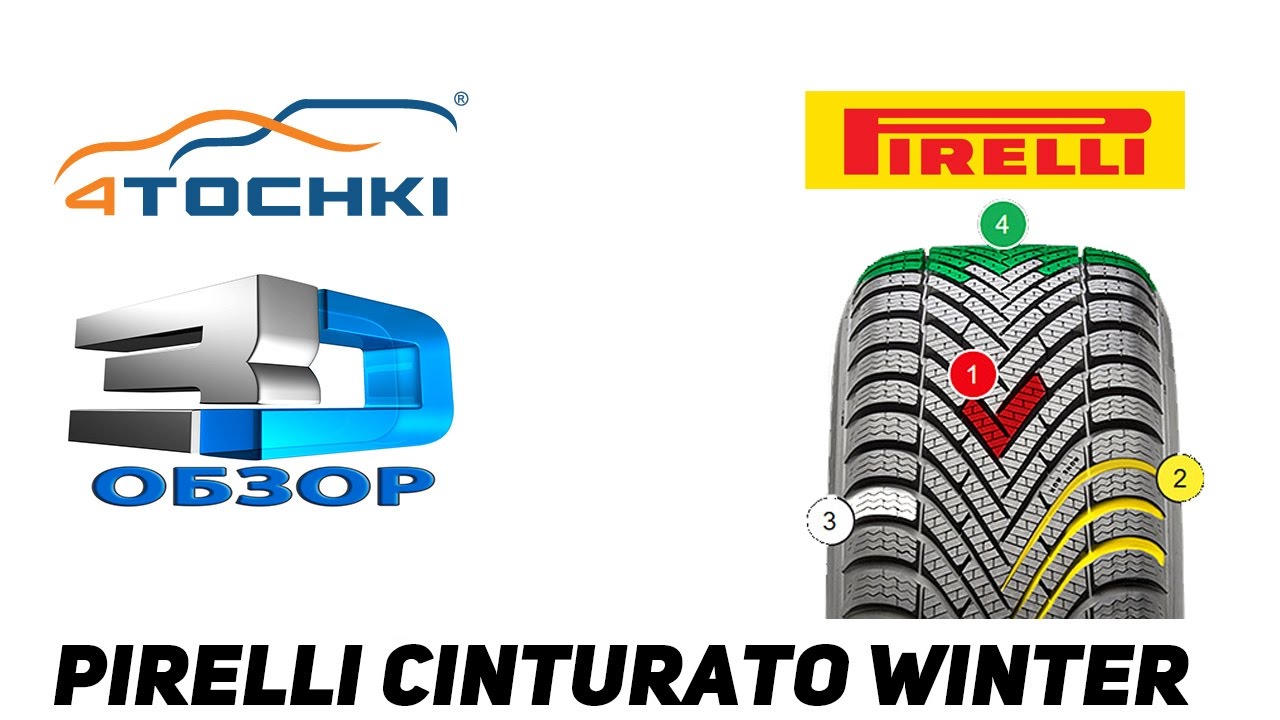 3D-обзор шины Pirelli Cinturato Winter