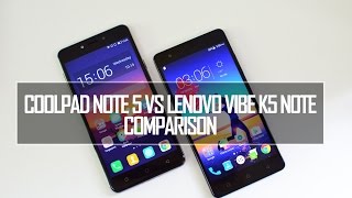 Coolpad Note 5 vs Lenovo Vibe K5 Note- Comparison, Software, Performance and Camera